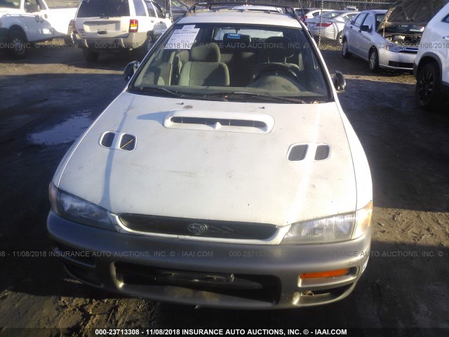 JF1GF4850VG821821 - 1997 SUBARU IMPREZA OUTBACK WHITE photo 6