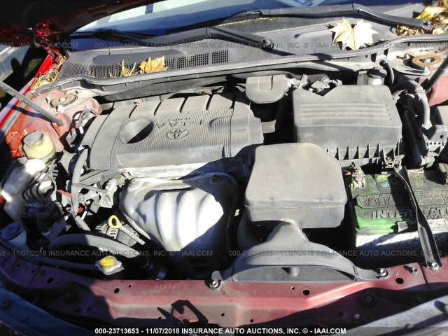 4T1BF3EK2BU731975 - 2011 TOYOTA CAMRY SE/LE/XLE RED photo 10