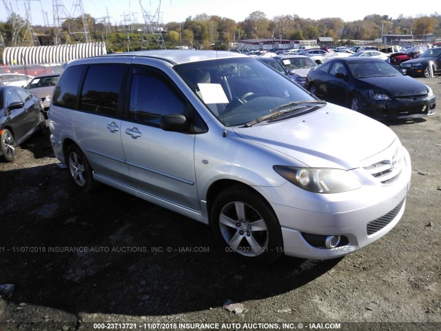 JM3LW28J740503879 - 2004 MAZDA MPV WAGON SILVER photo 1