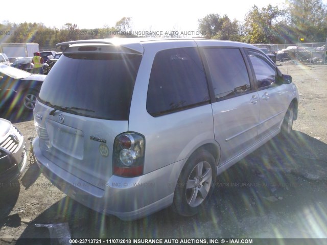 JM3LW28J740503879 - 2004 MAZDA MPV WAGON SILVER photo 4