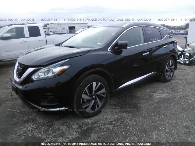 5N1AZ2MG2JN167523 - 2018 NISSAN MURANO S/SL/SV/PLATINUM BLACK photo 2