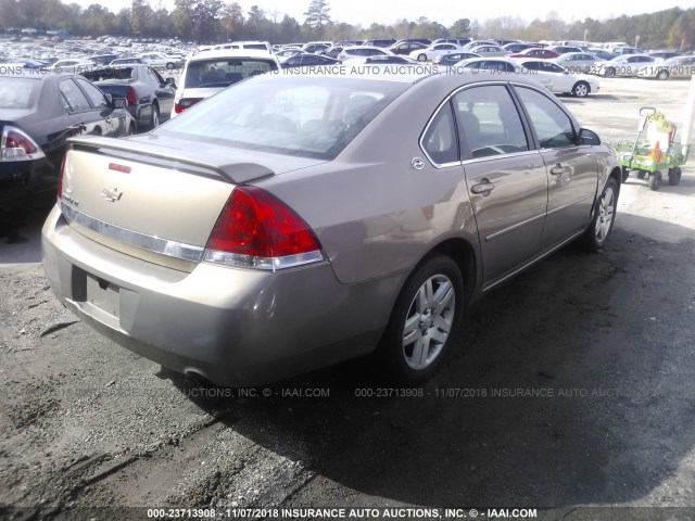 2G1WC581369167181 - 2006 CHEVROLET IMPALA LT BROWN photo 4