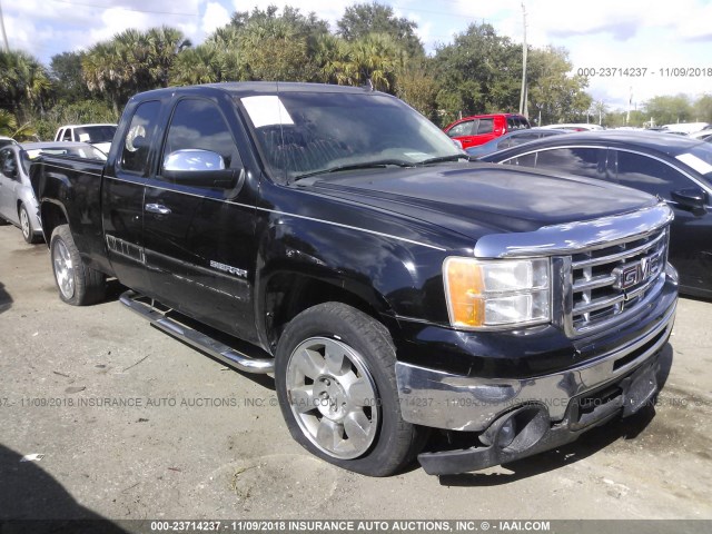 1GTR1VE03BZ191812 - 2011 GMC SIERRA C1500 SLE BLACK photo 1