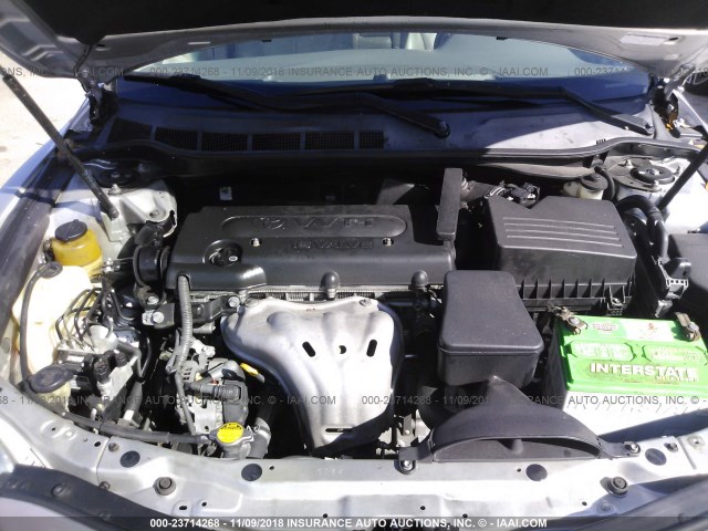4T1BE46K39U322207 - 2009 TOYOTA CAMRY SE/LE/XLE ვერცხლისფერი ფოტო 10