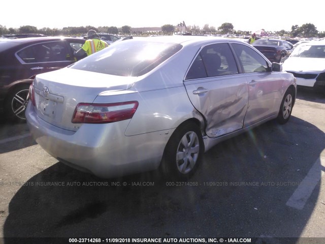 4T1BE46K39U322207 - 2009 TOYOTA CAMRY SE/LE/XLE ვერცხლისფერი ფოტო 4