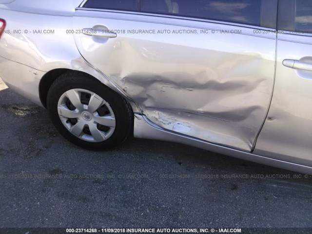 4T1BE46K39U322207 - 2009 TOYOTA CAMRY SE/LE/XLE ვერცხლისფერი ფოტო 6