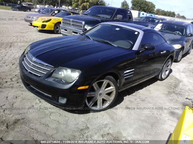 1C3AN69L14X018451 - 2004 CHRYSLER CROSSFIRE LIMITED BLACK photo 2