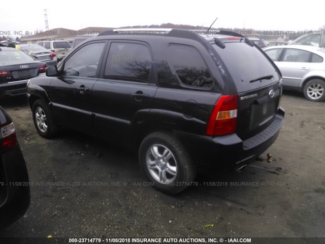 KNDJF723657047471 - 2005 KIA NEW SPORTAGE  BLACK photo 3