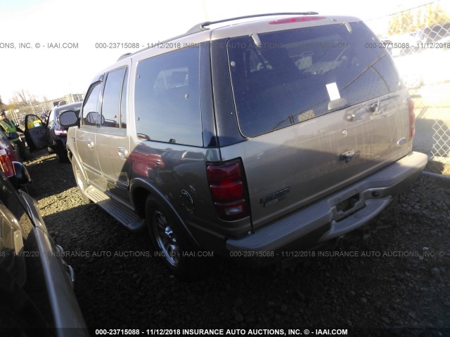 1FMPU18L11LB40111 - 2001 FORD EXPEDITION EDDIE BAUER ოქროსფერი ფოტო 3