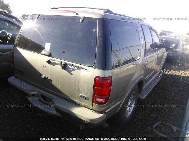 1FMPU18L11LB40111 - 2001 FORD EXPEDITION EDDIE BAUER ოქროსფერი ფოტო 4