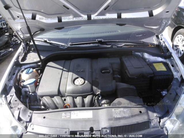 WVWAA7AJ7BW042327 - 2011 VOLKSWAGEN GOLF SILVER photo 10
