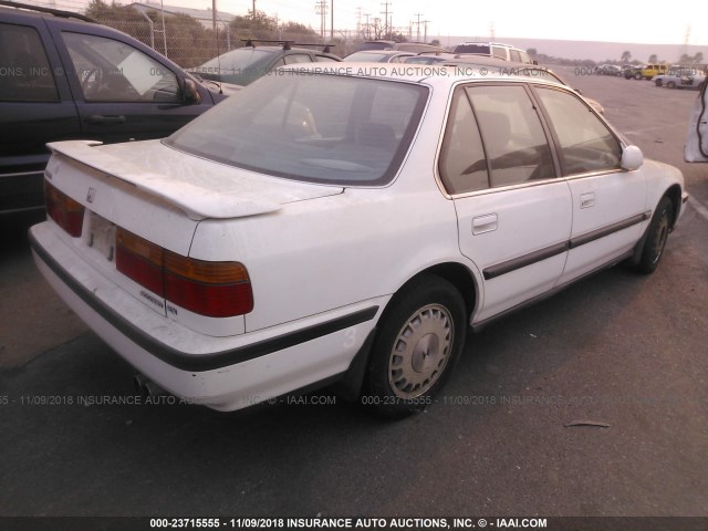 JHMCB7669MC088366 - 1991 HONDA ACCORD EX/EX-R WHITE photo 4