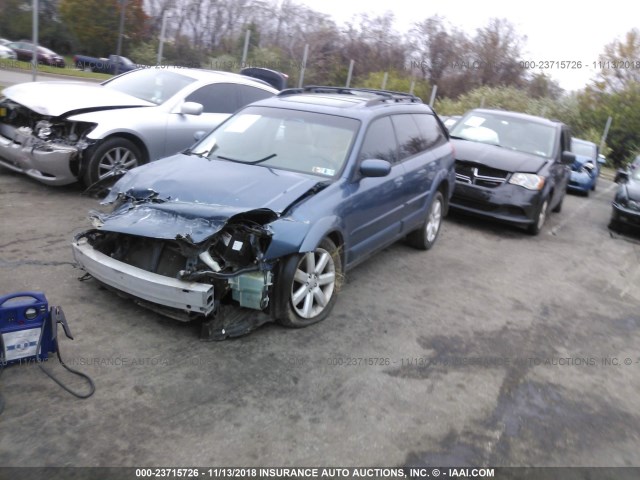 4S4BP62C167364034 - 2006 SUBARU LEGACY OUTBACK 2.5I LIMITED BLUE photo 2