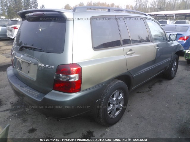 JTEEP21A670211214 - 2007 TOYOTA HIGHLANDER SPORT/LIMITED GREEN photo 4