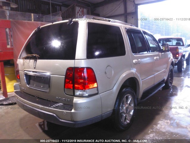 5LMEU68H24ZJ02577 - 2004 LINCOLN AVIATOR 米色 照片 4