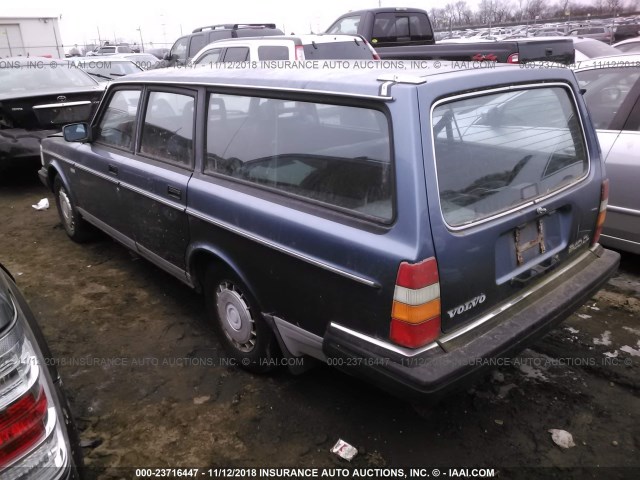 YV1AX8852G3692697 - 1986 VOLVO 245 DL/GL BLUE photo 3