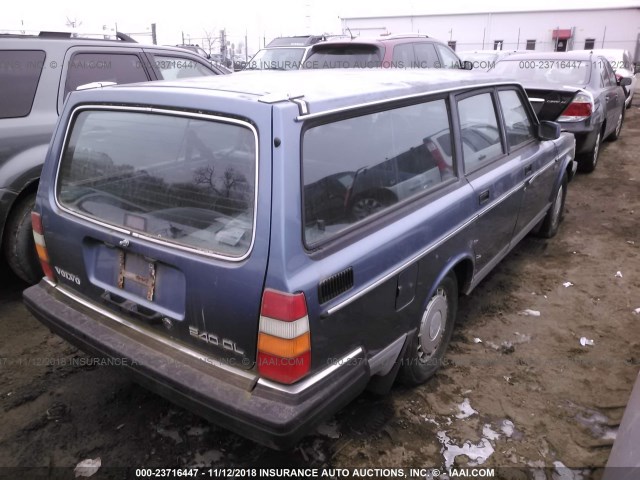 YV1AX8852G3692697 - 1986 VOLVO 245 DL/GL BLUE photo 4