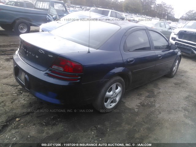 1B3EL46XX6N177130 - 2006 DODGE STRATUS SXT Dark Blue photo 4