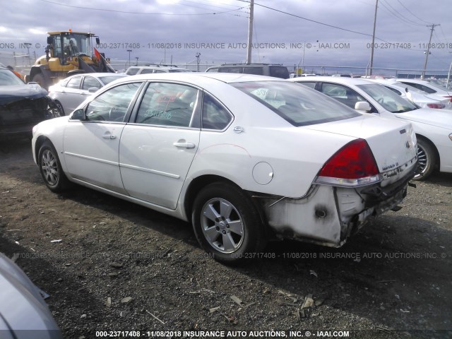 2G1WT55N979323085 - 2007 CHEVROLET IMPALA LT WHITE photo 3