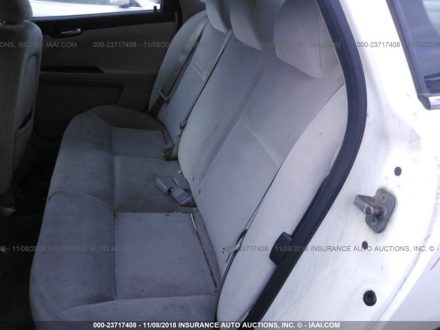 2G1WT55N979323085 - 2007 CHEVROLET IMPALA LT WHITE photo 8