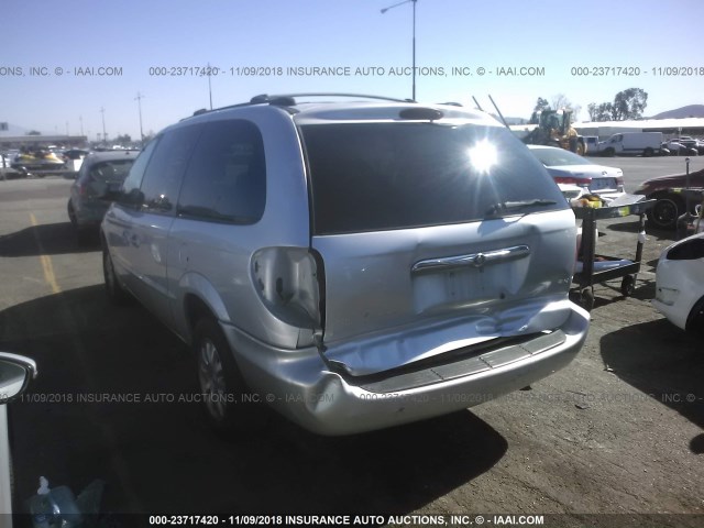 2C4GP74L81R384110 - 2001 CHRYSLER TOWN & COUNTRY EX SILVER photo 3