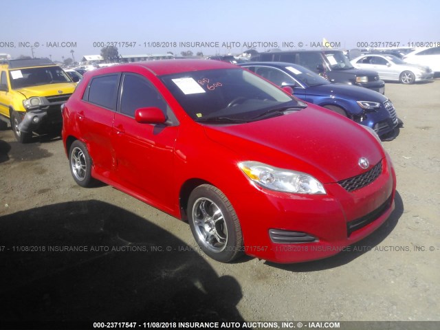 2T1KU40E89C111866 - 2009 TOYOTA COROLLA MATRIX  RED photo 1