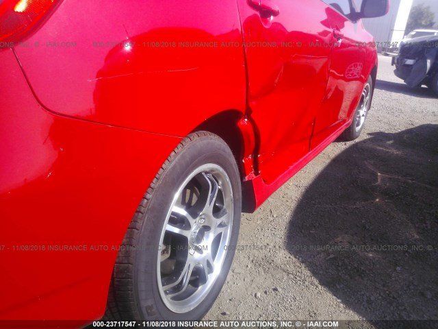 2T1KU40E89C111866 - 2009 TOYOTA COROLLA MATRIX  RED photo 6