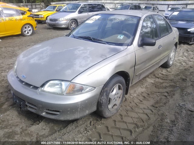 1G1JC524917202040 - 2001 CHEVROLET CAVALIER CNG BROWN photo 2