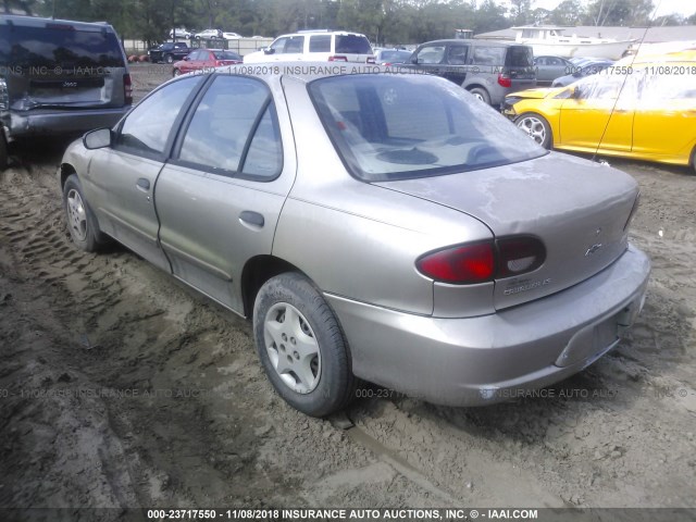 1G1JC524917202040 - 2001 CHEVROLET CAVALIER CNG BROWN photo 3