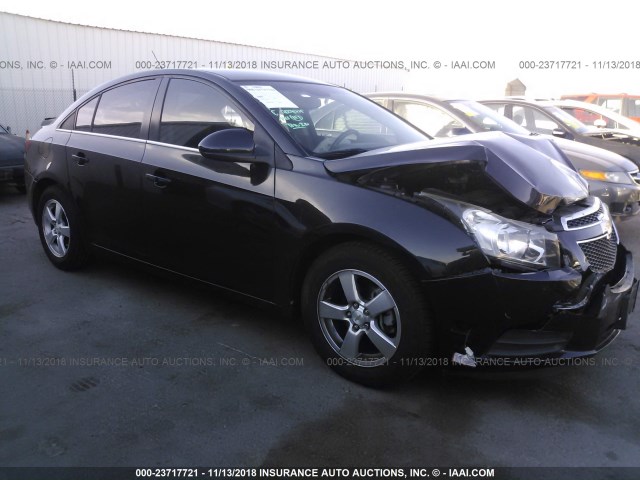 1G1PF5S97B7160451 - 2011 CHEVROLET CRUZE LT BLACK photo 1