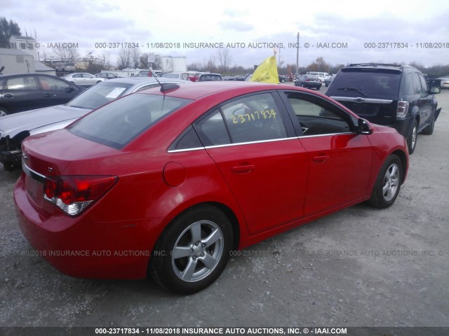 1G1PC5SB5F7141494 - 2015 CHEVROLET CRUZE LT RED photo 4