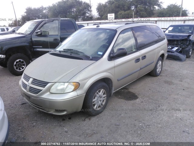 1D4GP24R75B291870 - 2005 DODGE GRAND CARAVAN SE GOLD photo 2