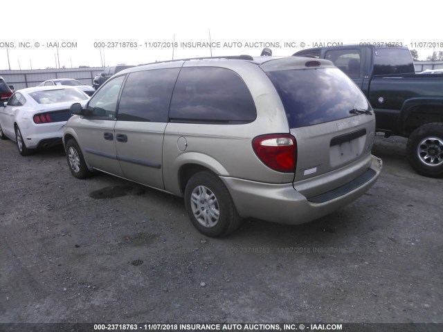 1D4GP24R75B291870 - 2005 DODGE GRAND CARAVAN SE GOLD photo 3