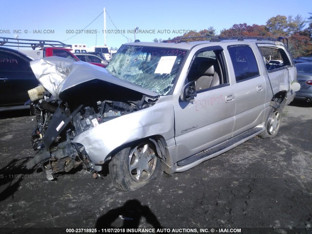 1GKFK66U64J168179 - 2004 GMC YUKON XL DENALI GRAY photo 2