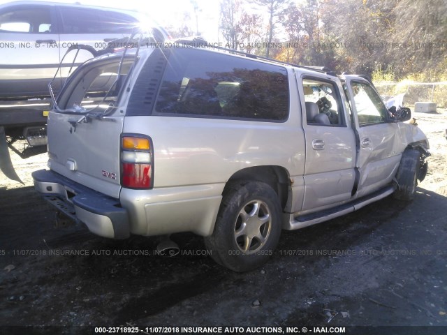 1GKFK66U64J168179 - 2004 GMC YUKON XL DENALI GRAY photo 4