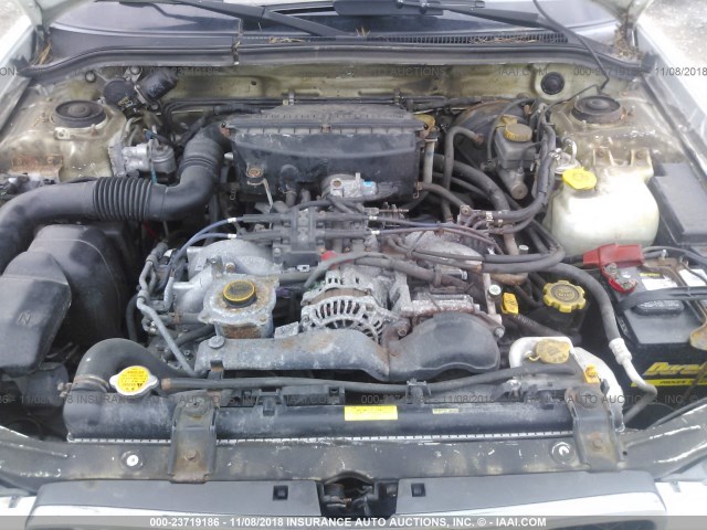 JF1SF65521G760525 - 2001 SUBARU FORESTER S WHITE photo 10