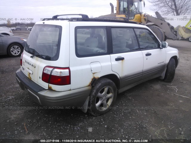 JF1SF65521G760525 - 2001 SUBARU FORESTER S WHITE photo 4