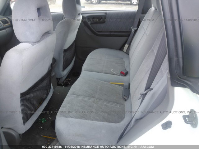 JF1SF65521G760525 - 2001 SUBARU FORESTER S WHITE photo 8