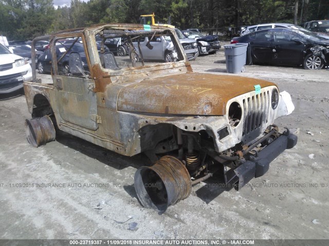 1J4FA59S51P314979 - 2001 JEEP WRANGLER / TJ SAHARA GRAY photo 1