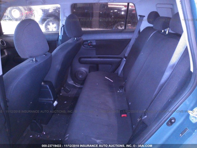 JTLKE50E181028077 - 2008 TOYOTA SCION XB Mavi foto 8
