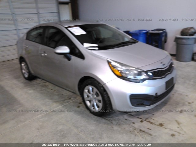 KNADN4A38D6169783 - 2013 KIA RIO EX/SX SILVER photo 1