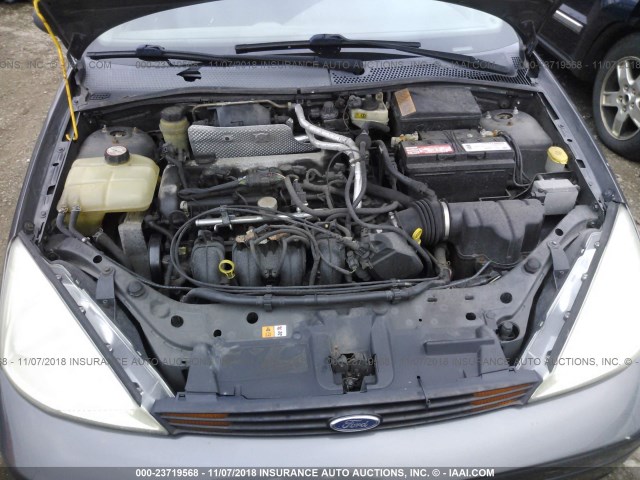 1FAFP38Z74W137696 - 2004 FORD FOCUS ZTS GRAY photo 10