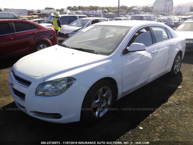 1G1ZH57B49F187976 - 2009 CHEVROLET MALIBU 1LT WHITE photo 2