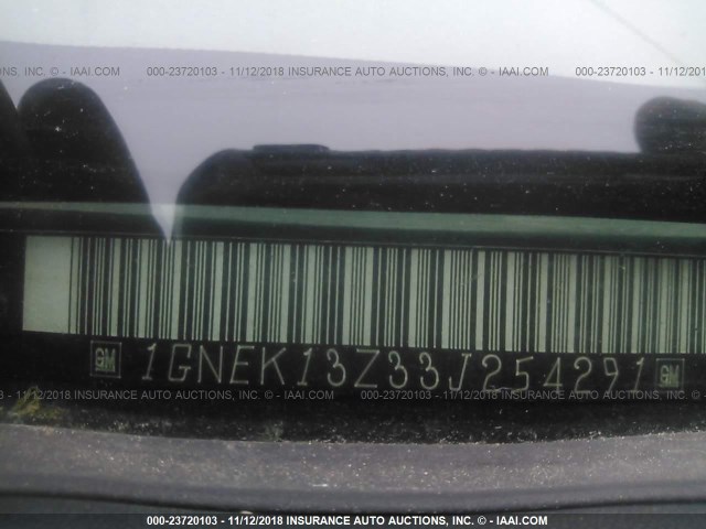 1GNEK13Z33J254291 - 2003 CHEVROLET TAHOE K1500 GREEN photo 9