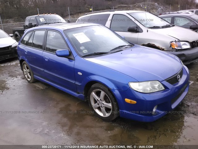 JM1BJ245531163040 - 2003 MAZDA PROTEGE PR5 BLUE photo 1