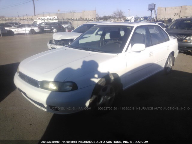 4S3BD6558S7231162 - 1995 SUBARU LEGACY LS/LSI WHITE photo 2