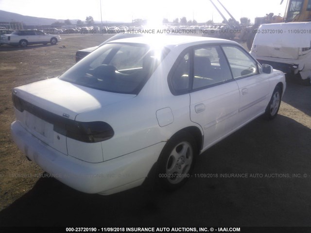 4S3BD6558S7231162 - 1995 SUBARU LEGACY LS/LSI WHITE photo 4