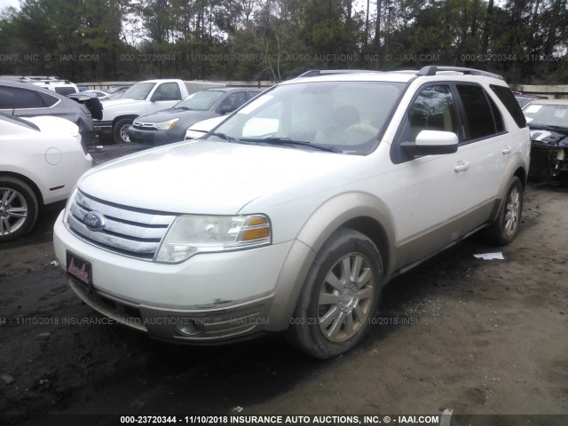 1FMDK07W89GA02987 - 2009 FORD TAURUS X EDDIE BAUER WHITE photo 2