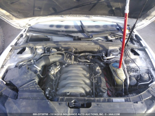 WAURV78T89A035051 - 2009 AUDI S5 QUATTRO 白色 照片 10