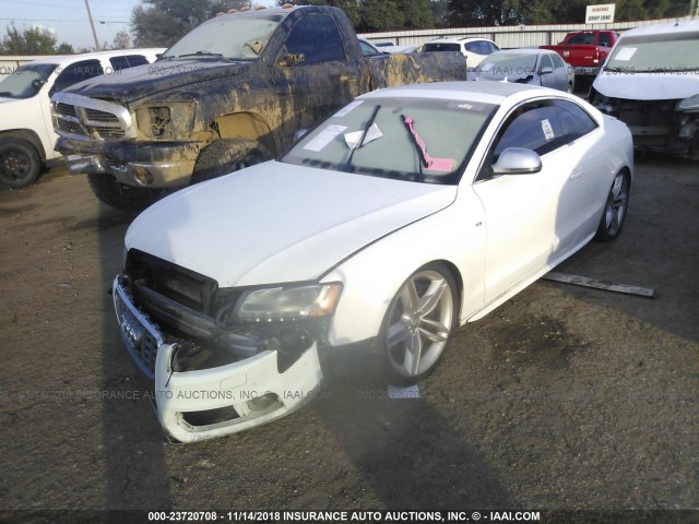 WAURV78T89A035051 - 2009 AUDI S5 QUATTRO WHITE photo 2